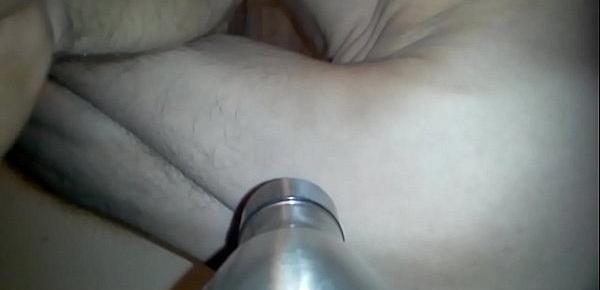  buttplug forced in ass with thermos